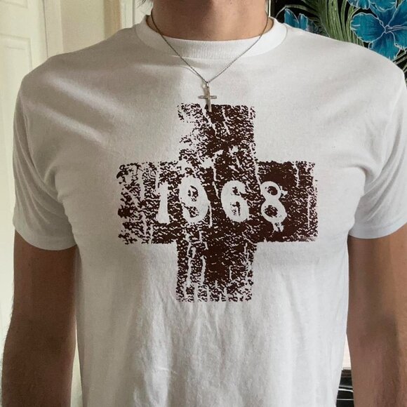 American Vintage Men's White T-shirt - Picture 3 of 4